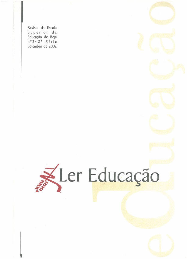 					View Vol. 2 No. 2 (2002): Ler educação (Setembro)
				